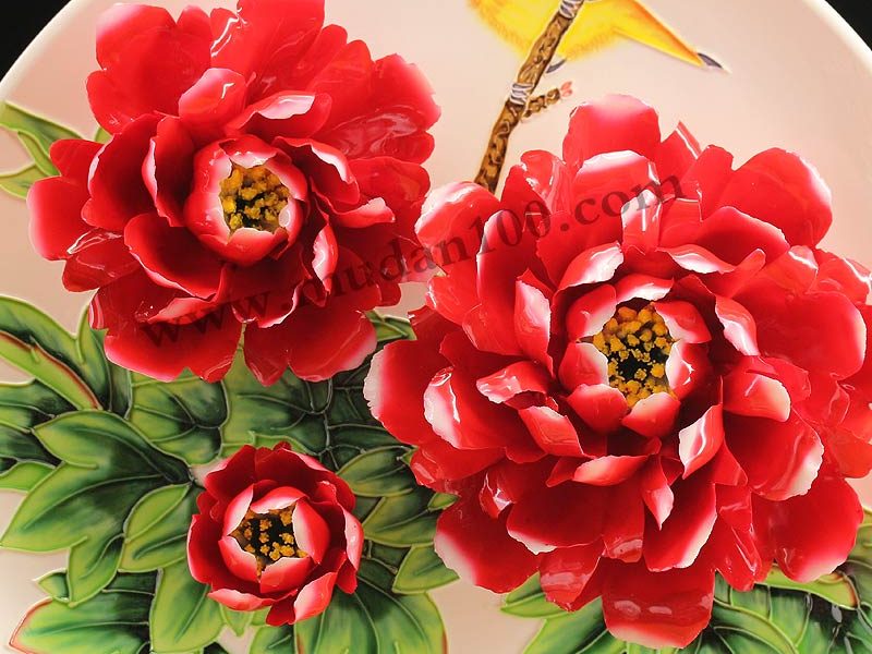 肉芙蓉牡丹瓷細節(jié)